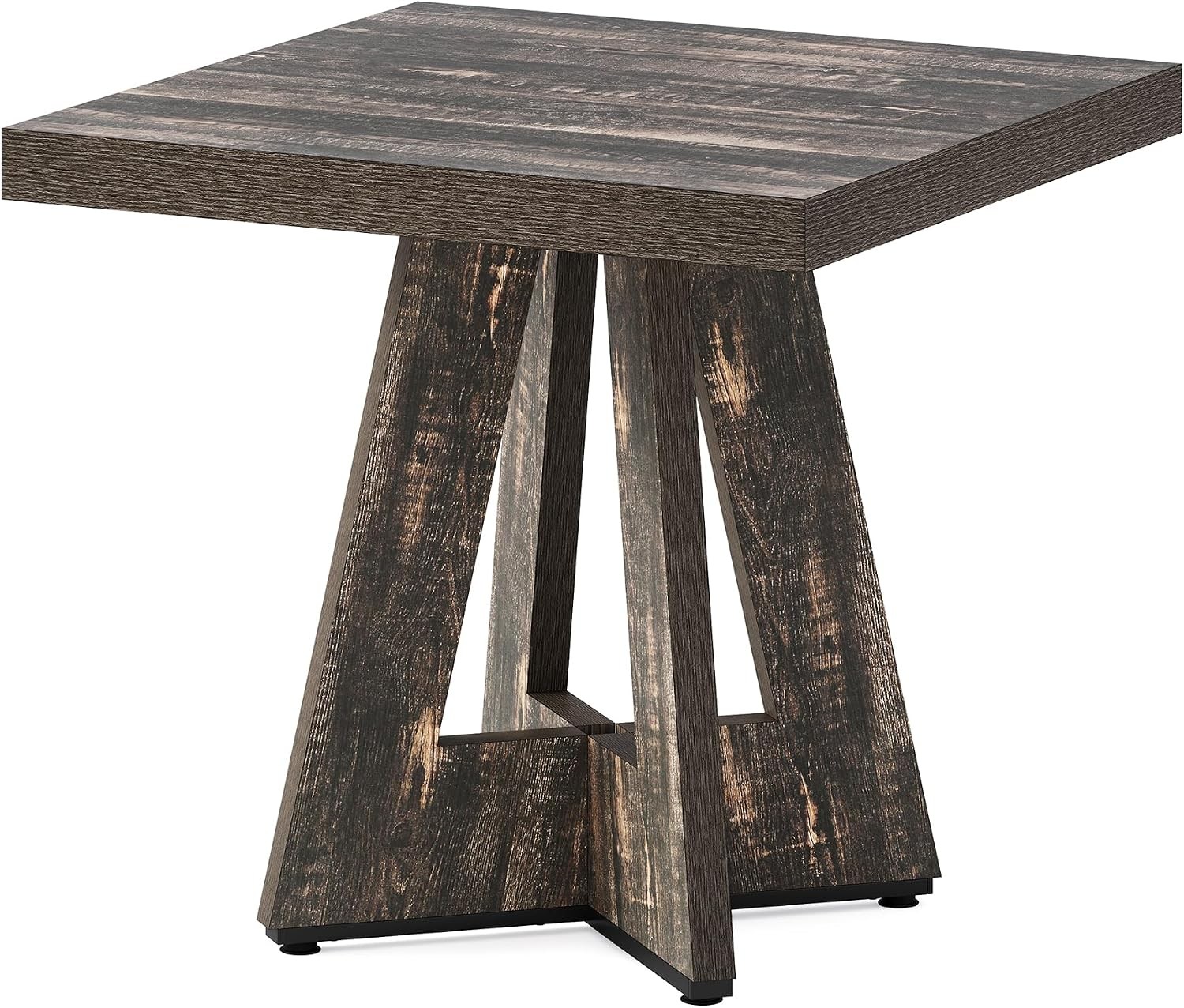 31.5″ Square Dining Table Small Modern Wooden Kitchen Dinner Table for 4 People