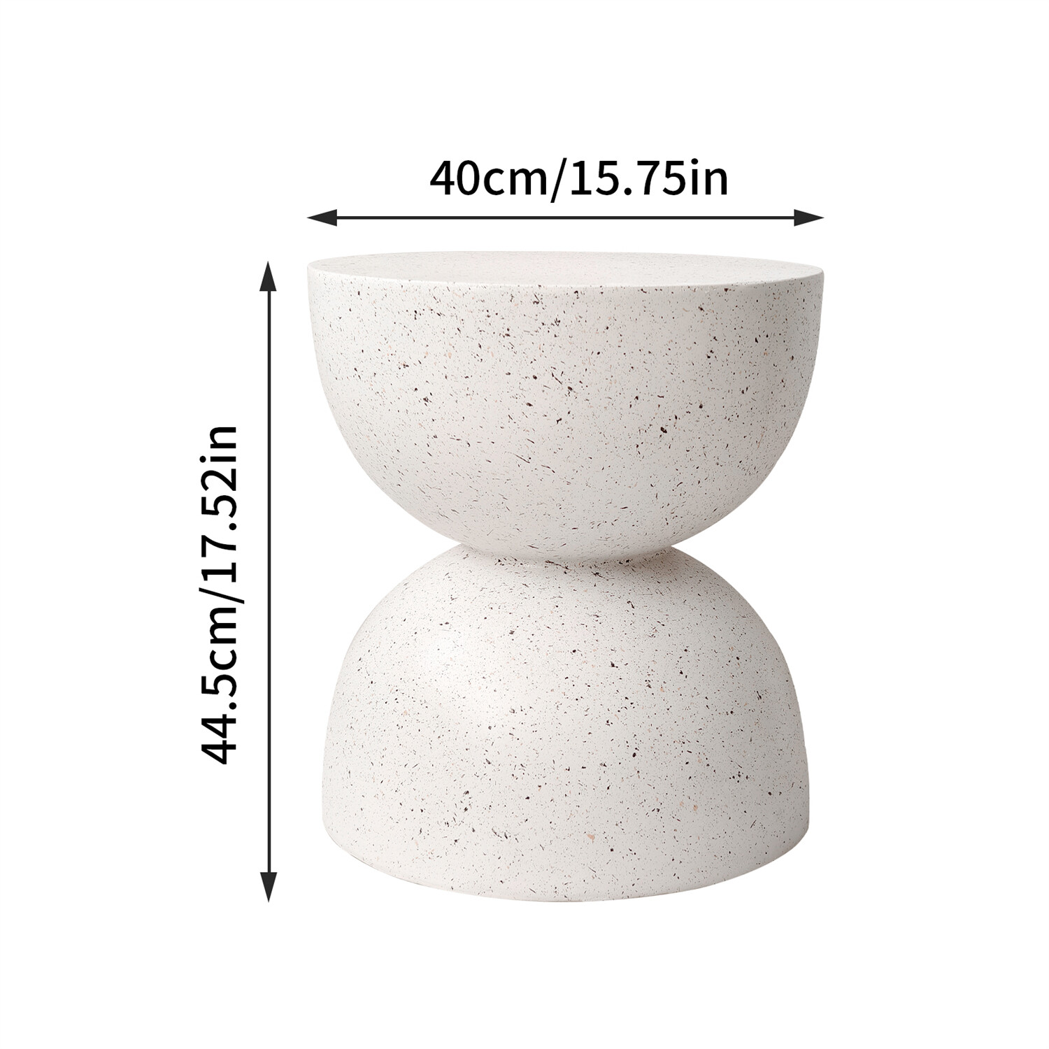 Unique Outdoor Concrete Side Table for Living Room Bedroom End Table Plant Stand