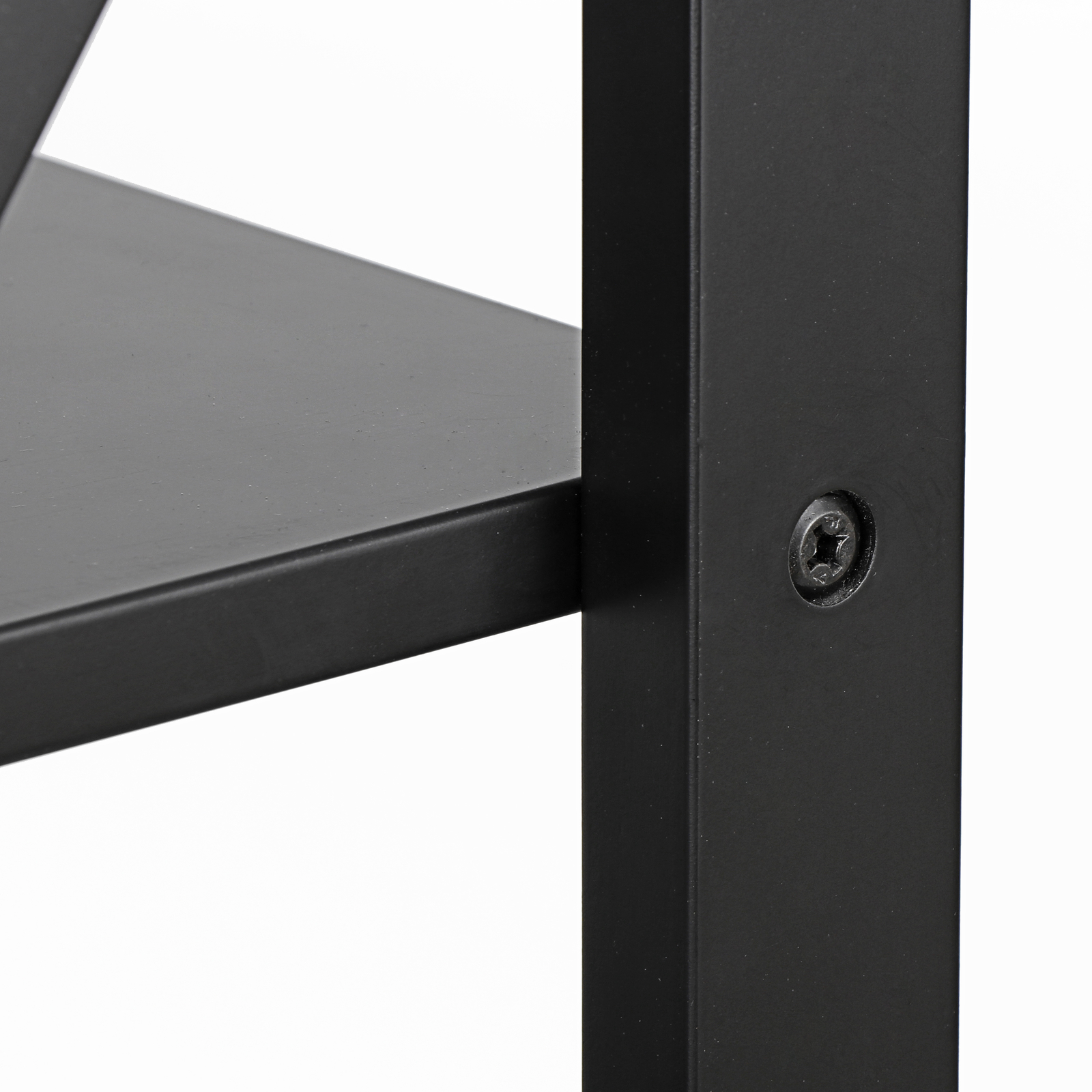 End Table Stand Beside TV Bed 3 Tier Saving Space for Bedroom Living Room