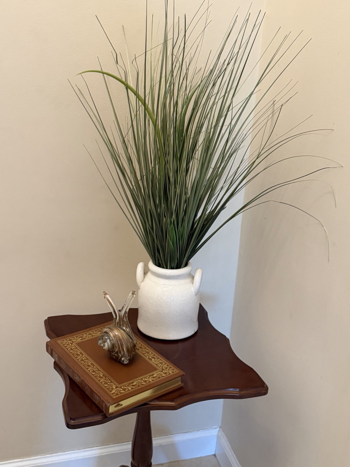 Vtg 1994 Bombay Company Wood Accent Tilt Square Side Table Plant Stand Folding