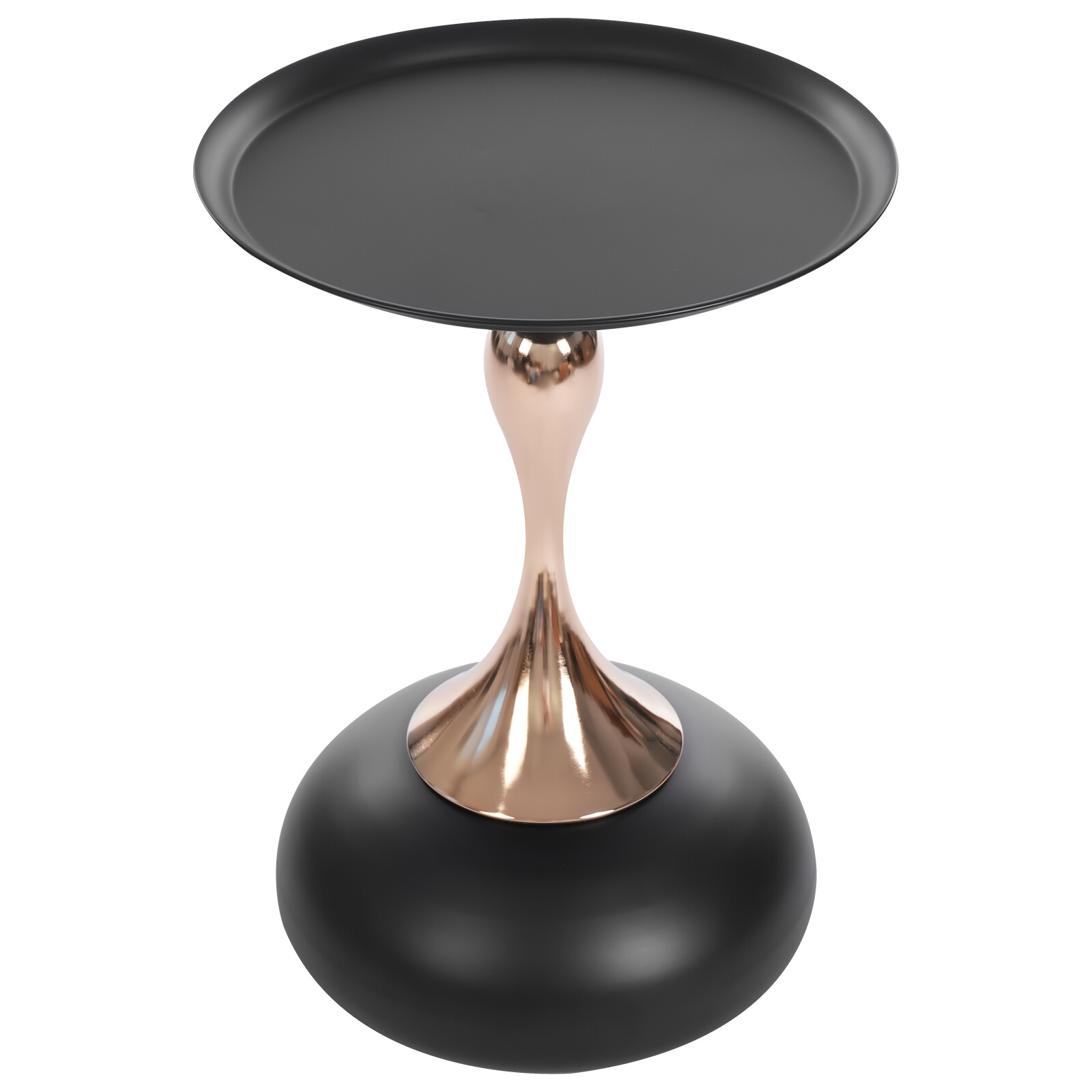 Round Side Table Metal Sofa Small End Table Drink Table for Living Room Bedroom