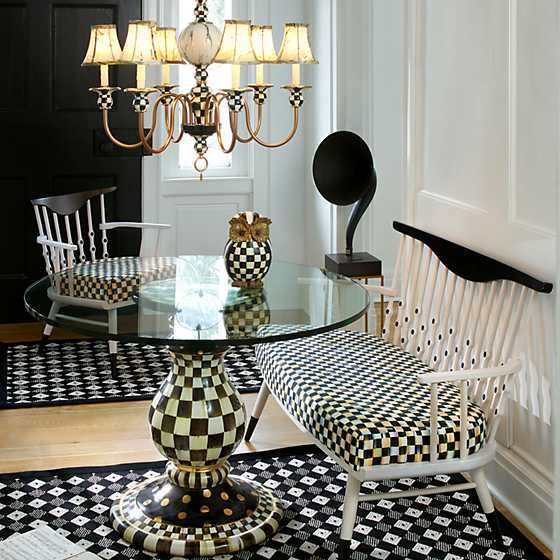 Mackenzie-Childs Check Pedestal Table Base