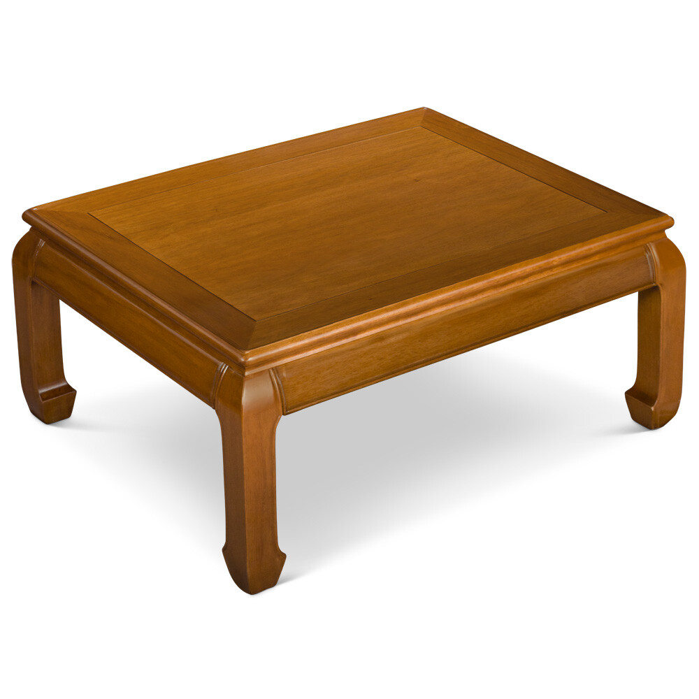 US SELLER – Natural Finish Rosewood Ming Rectangular Chinese Coffee Table