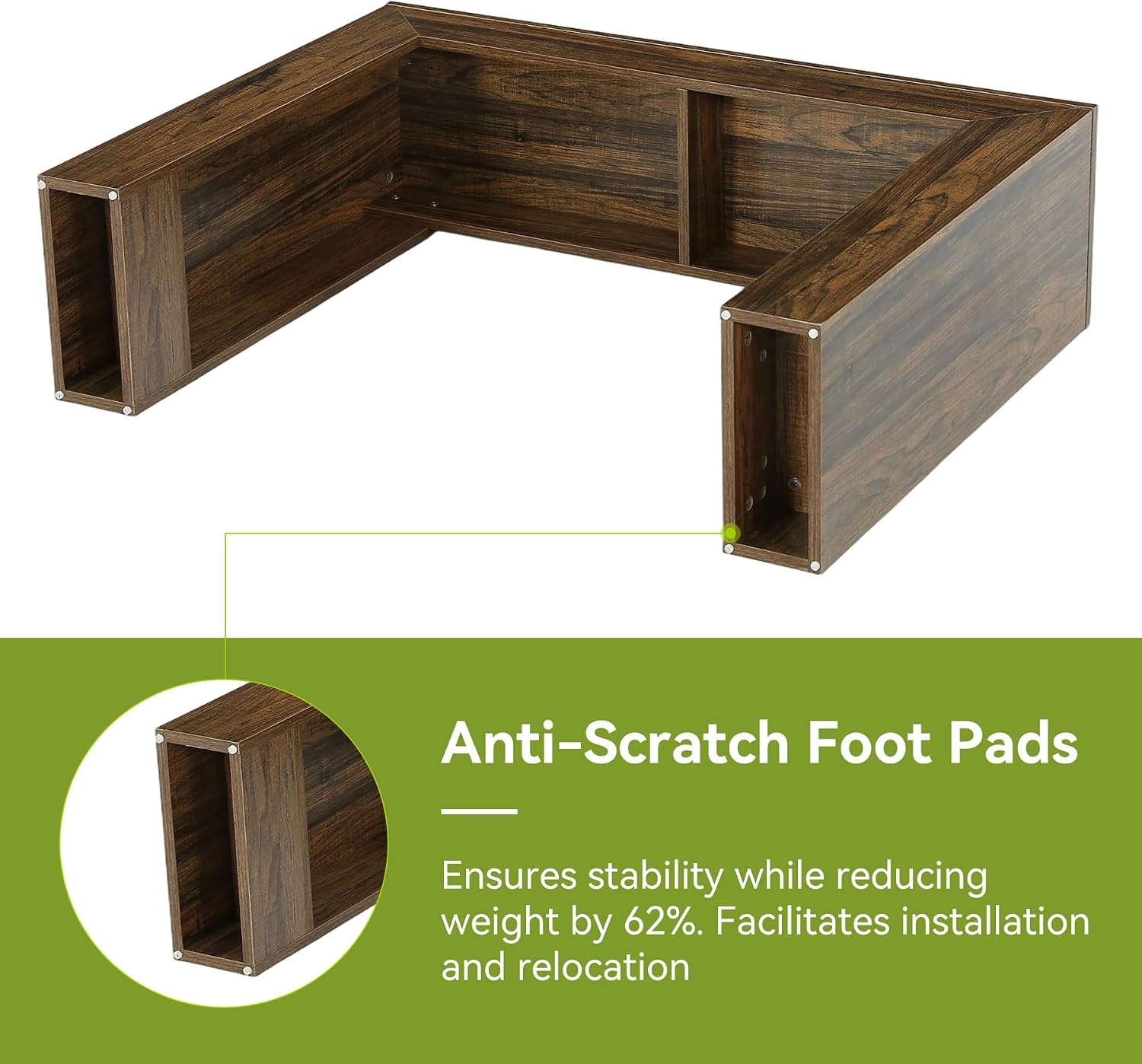 41.3-Inch Narrow Wood Console Table, Retro Brown Entryway Table for Small Space