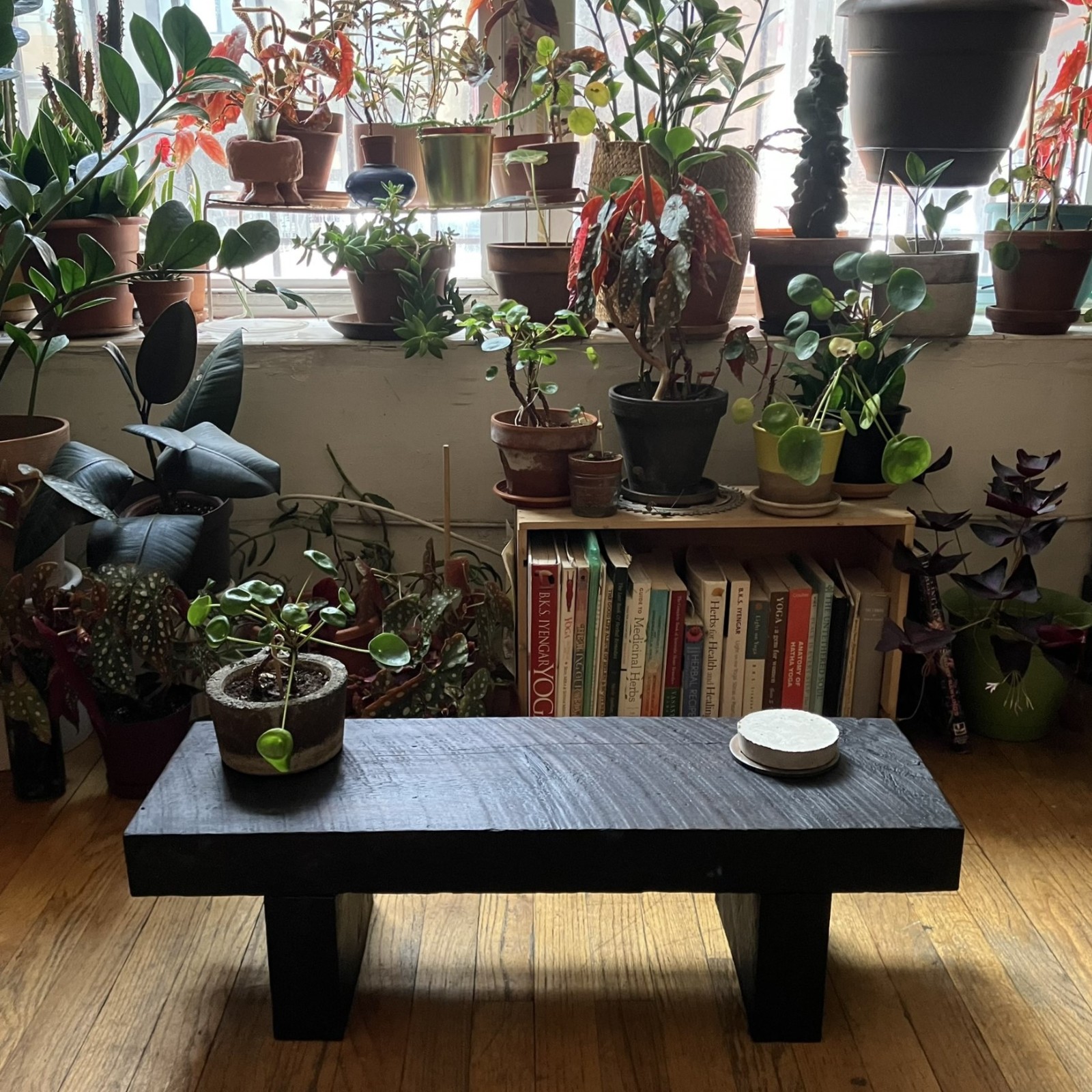Shou Sugi Ban Reclaimed Wood Low Coffee Table – Tea Table -Meditation table