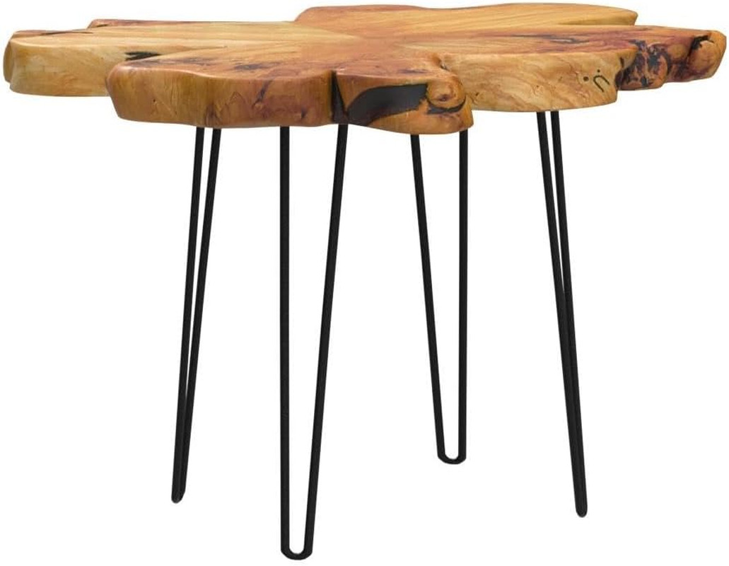Rustic Live Edge Cedar Coffee Table – 32″ Round for Living Room & Patio
