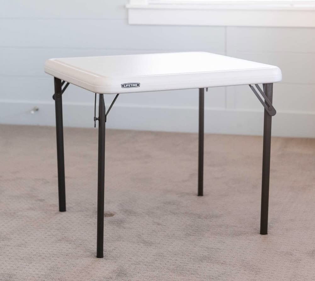 80425 Kids Folding Table, Almond, 24″