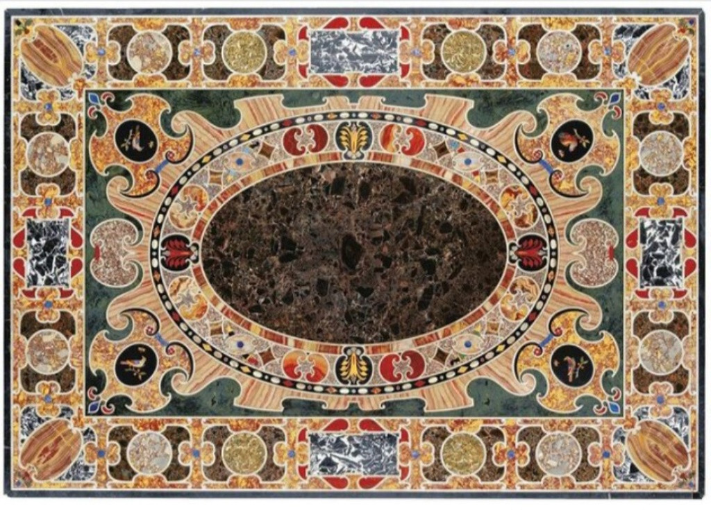 3’x2′ black Marble Table Top dining coffee Inlay mosaic malachite Decor home k20
