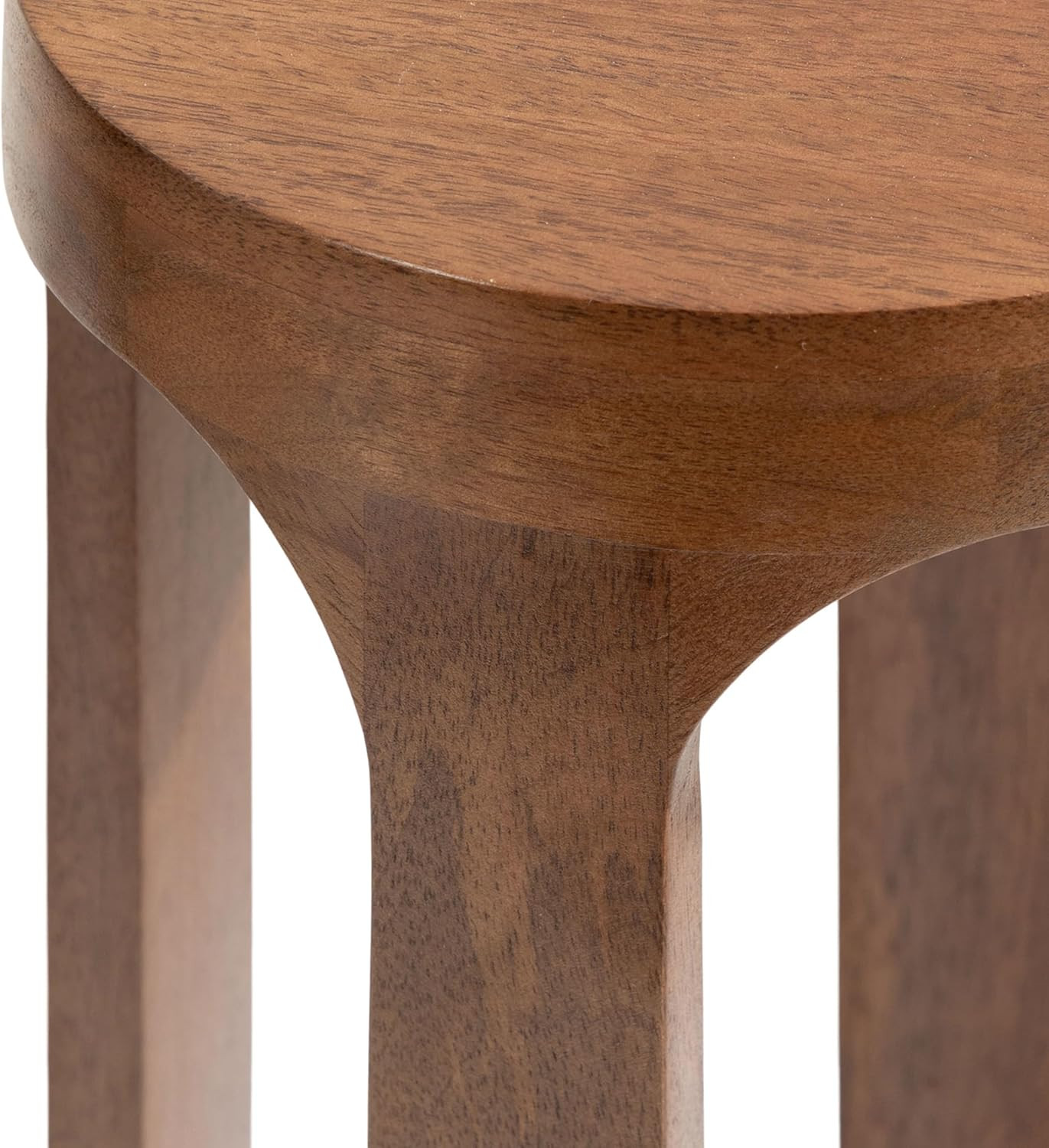 Dahl Wooden round Drink Table; 8 X 23; Walnut Brown; Mid-Century Modern Circle W