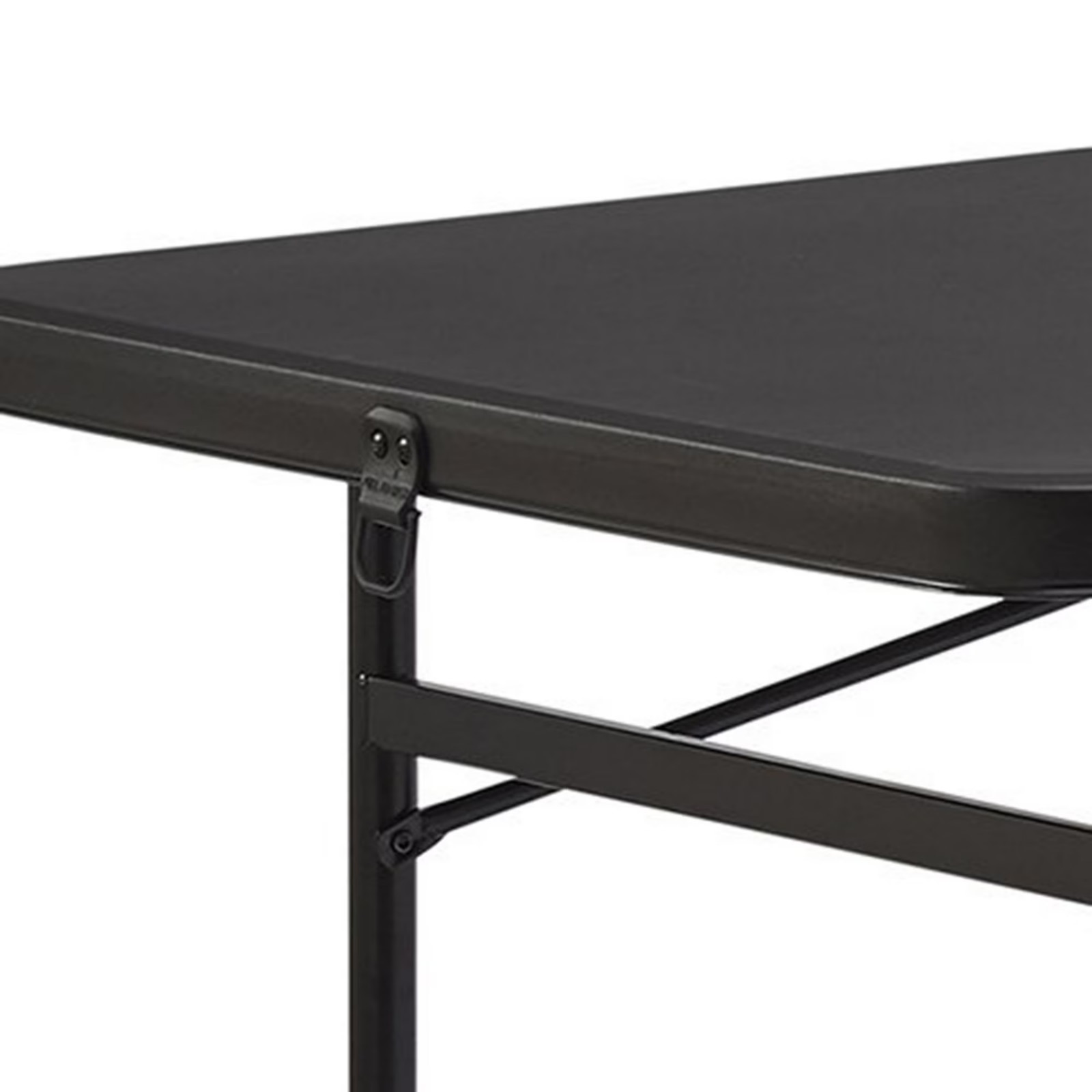 Mainstays 6′ Rectangle Centerfold Folding Table, Black