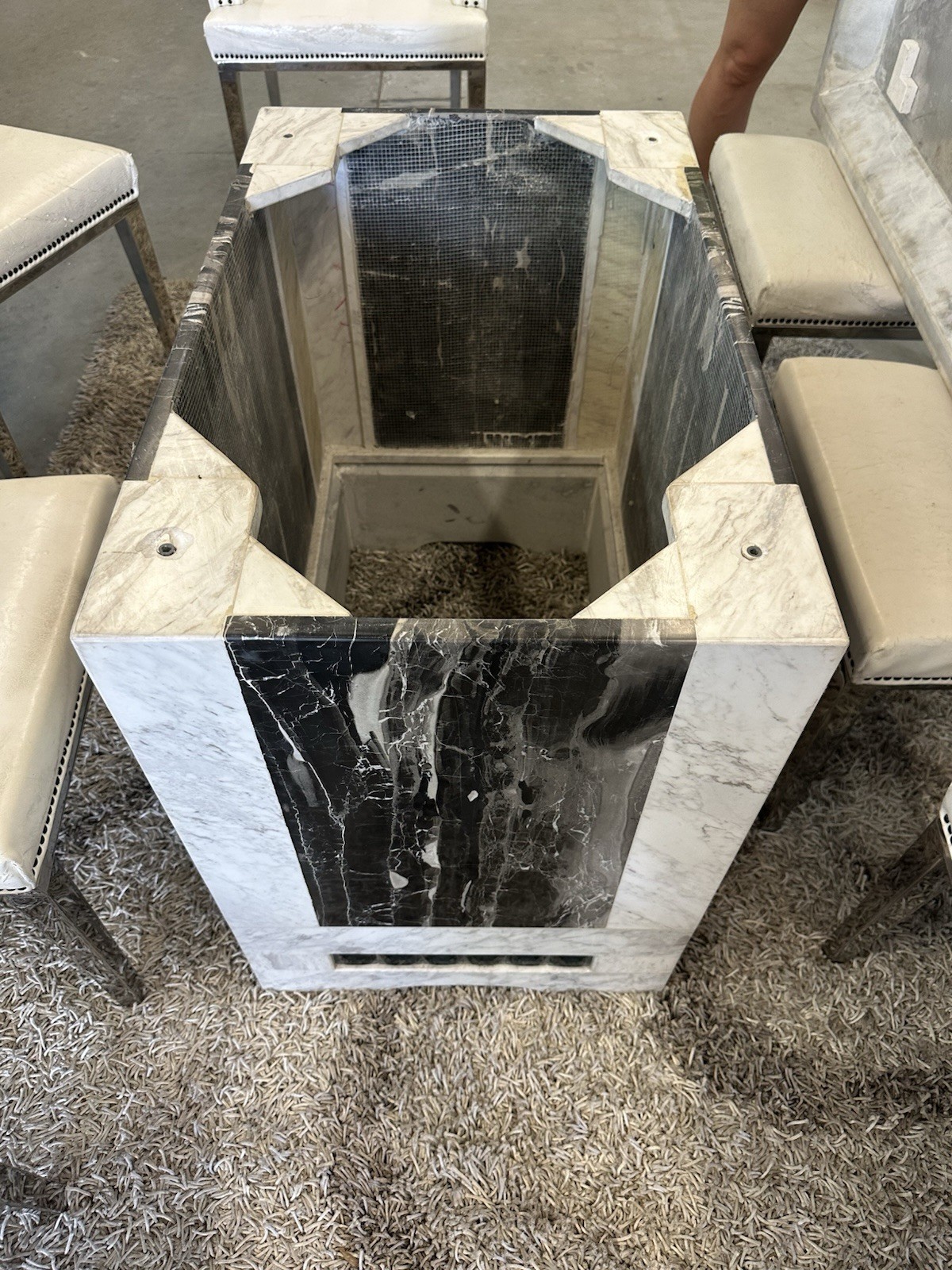 Solid Marble Table Top And Base