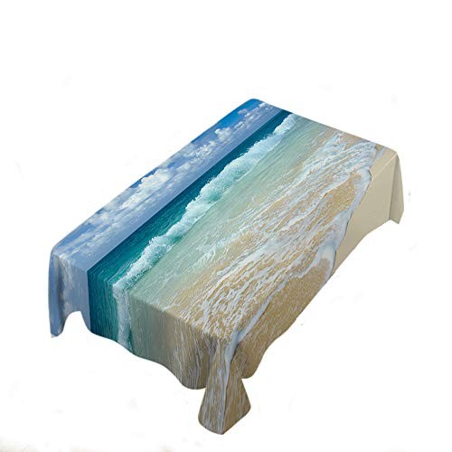 Seascape Table Cloths Rectangle Ocean Beach Clouds Coast Sky Nature Wave