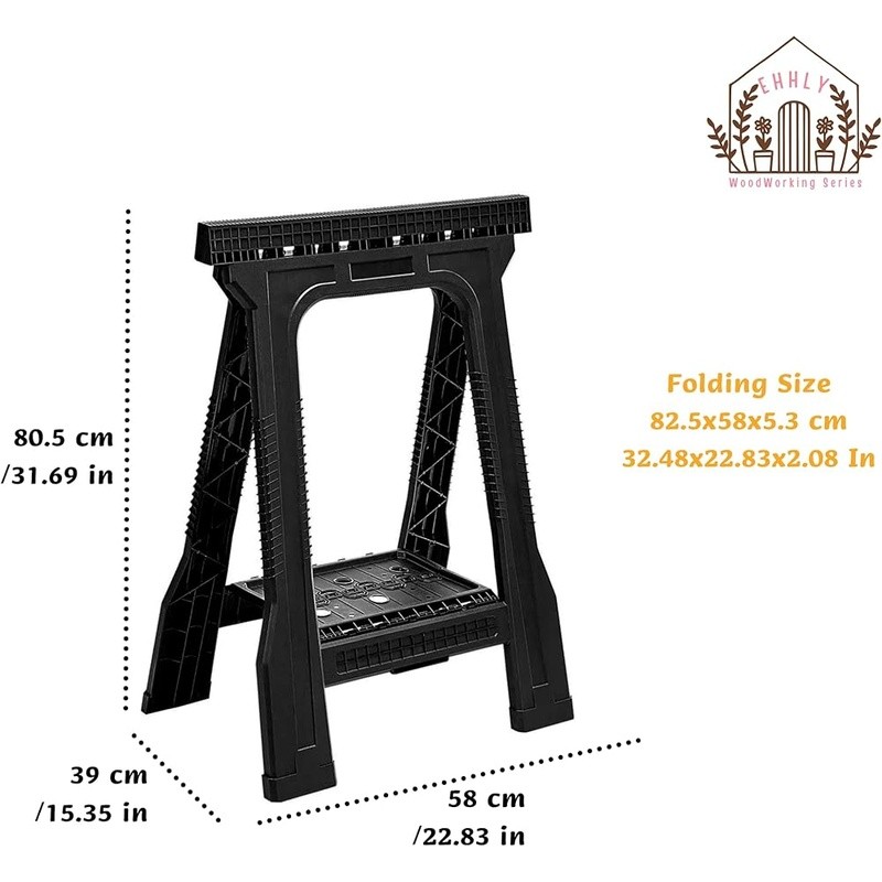Durable Heavy Duty Weather-Resistant Storage Table W/ Tool Tray Non-Slip Feet US
