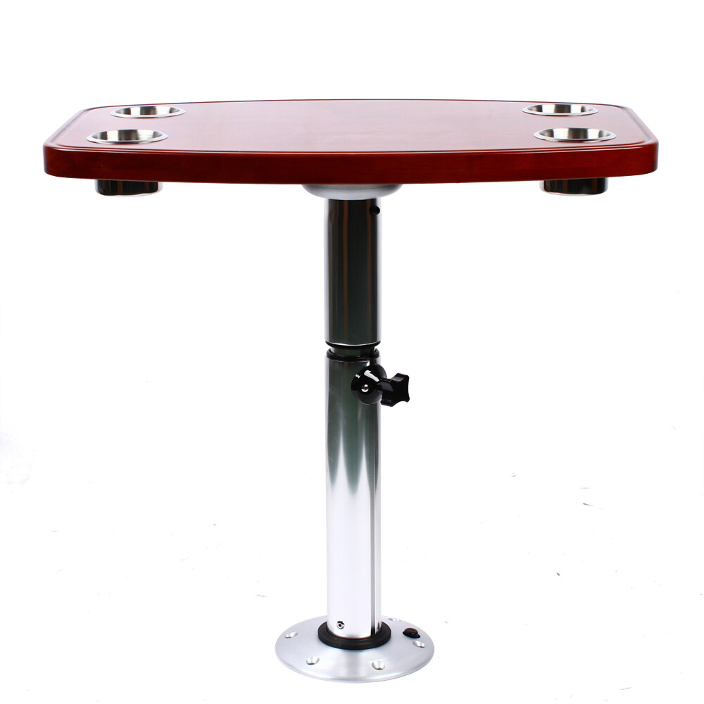 elm Table Top for RV Marine Boat w/ 4 Cup Holders elm Table Top Removable New