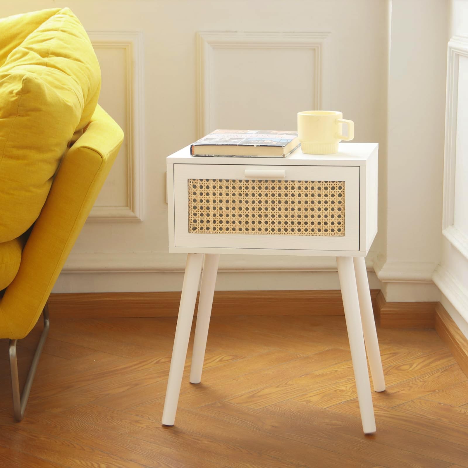 AWASEN White Rattan 12 inches x 15.8 x 22 inches,