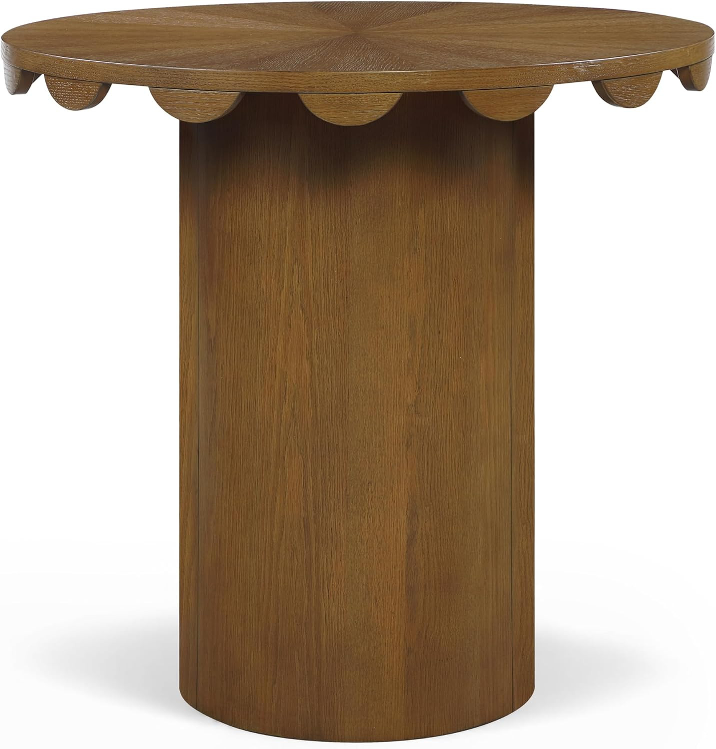 Art Deco Counter Height Table – Meridian Furniture Dahlia Collection, Brown Fini