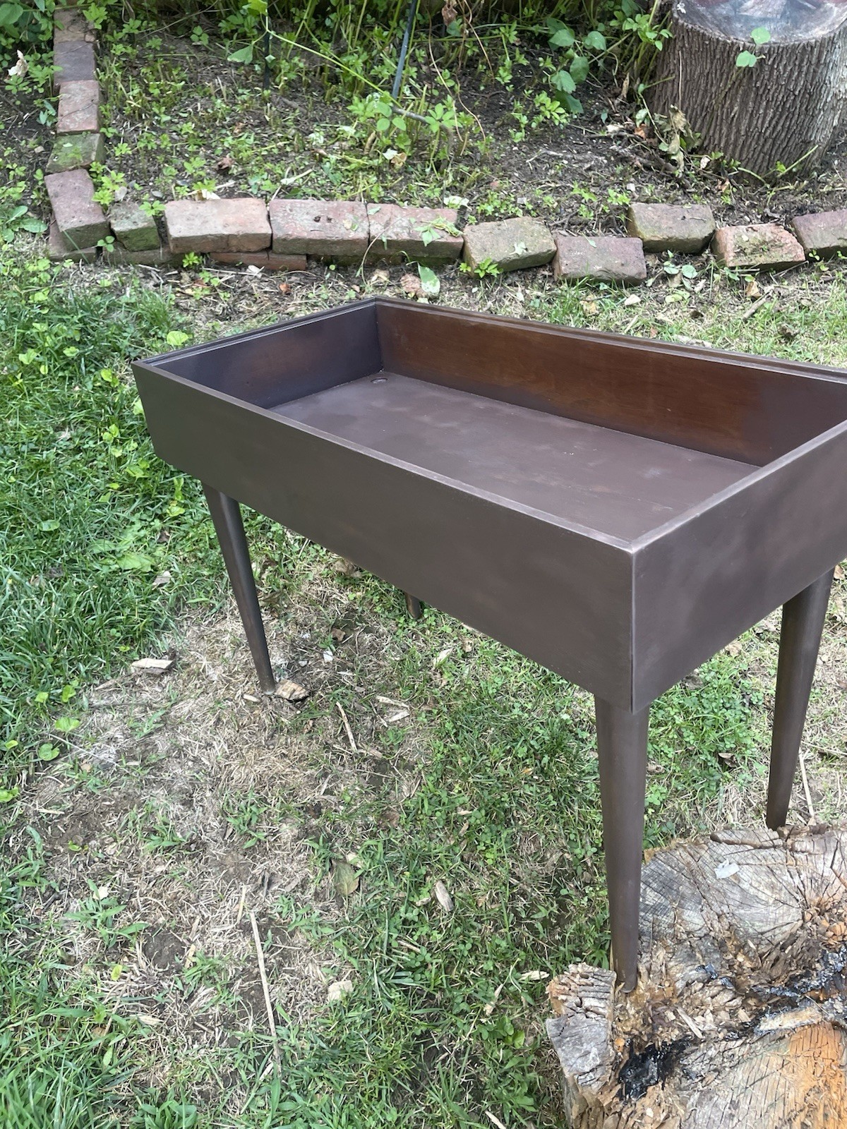 Shadow Box End Table Zen Garden Terrarium Reptile Enclosure Plant Garden