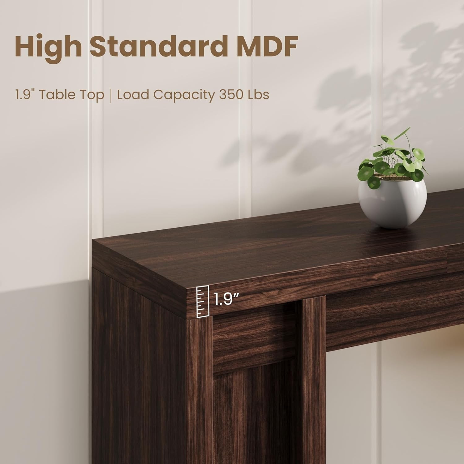 71″ Entryway Table, Wooden Farmhouse Console Table, Long Sofa Table Behind Couch