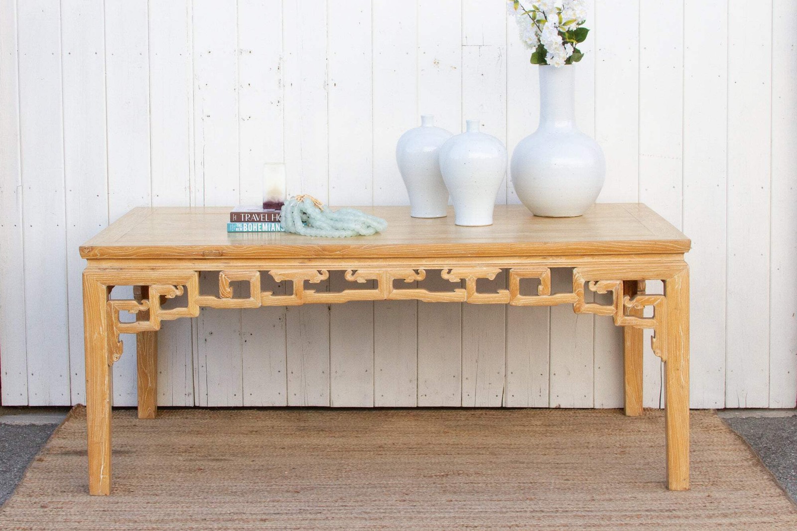 Reclaimed Elm Qing Style Dining Table