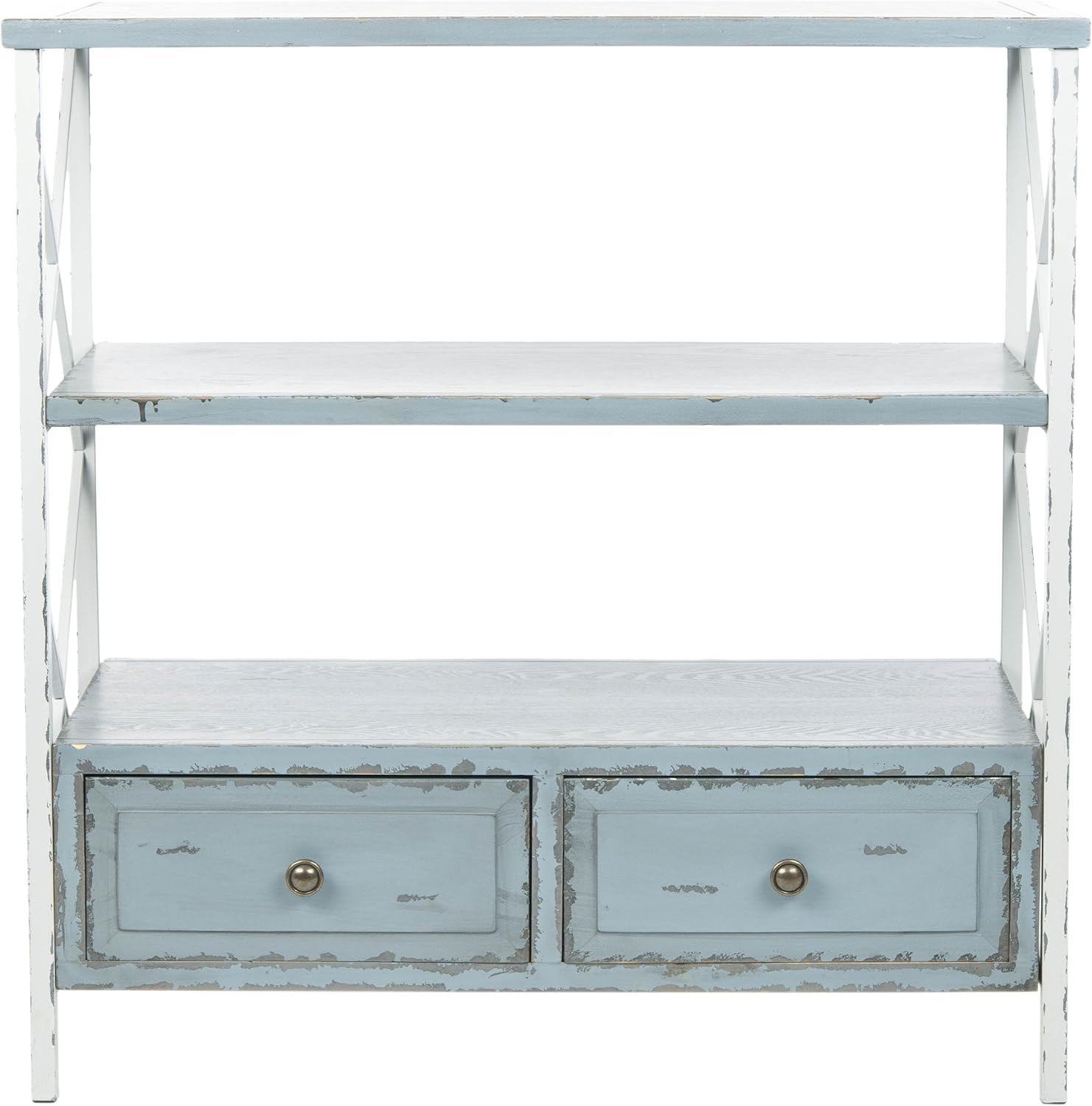 Chandra Pale Blue & White Smoke Console Table – American Homes Collection