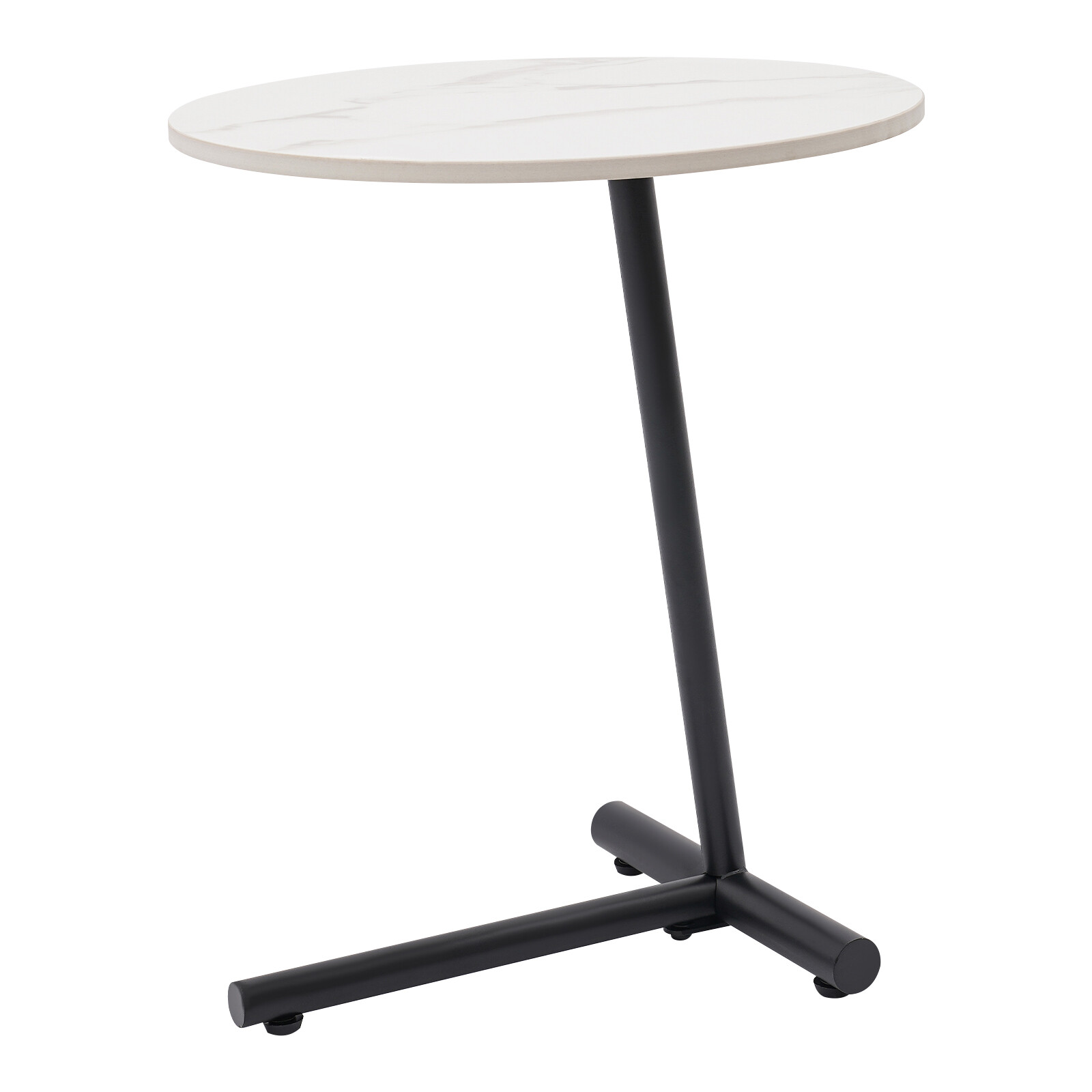Round Side Table, Modern Side Table White For Living Room, Bedroom 33.07 lbs New