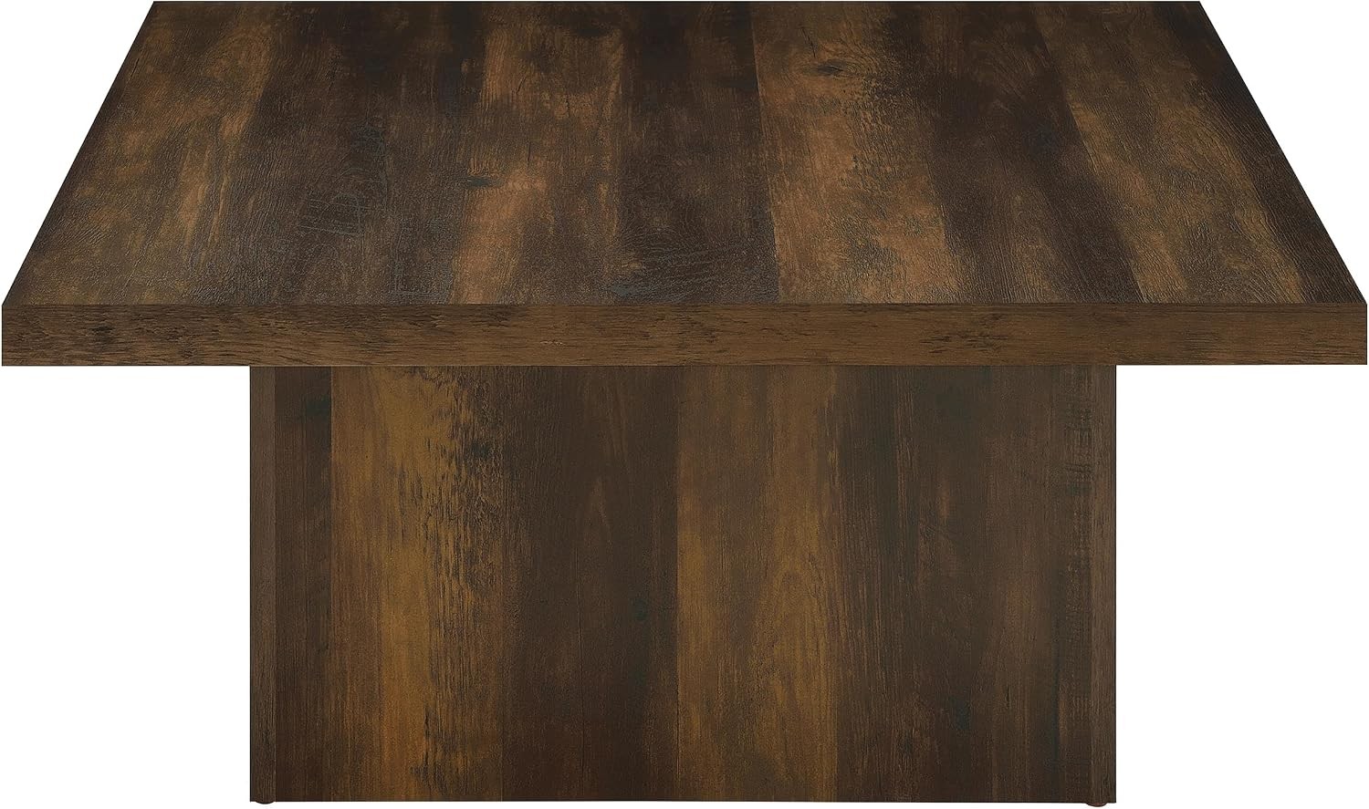 Coaster Home Furnishings Devar Wood Square Coffee Table W/ Pedestal Base