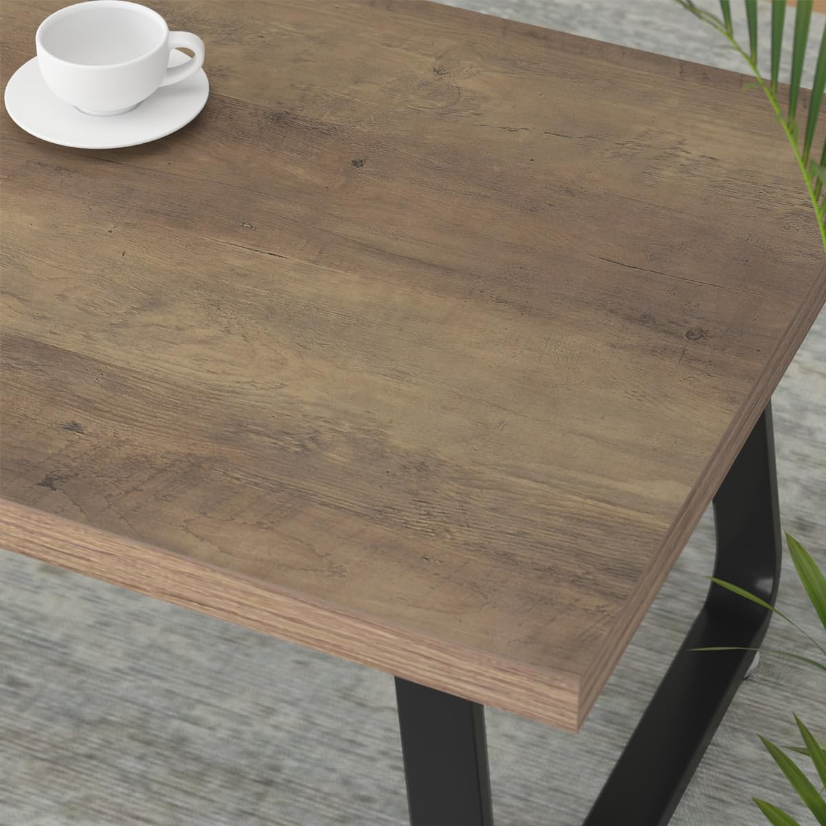 47″ Rustic Industrial Coffee Table – Modern Farmhouse Design for Any Room