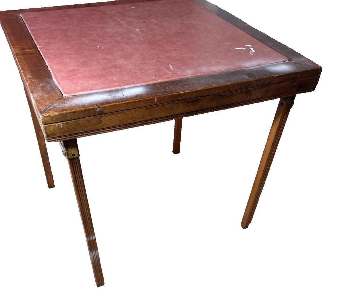 Vintage Card Table Leg O Matic 29″x29″ Folding Wood Table