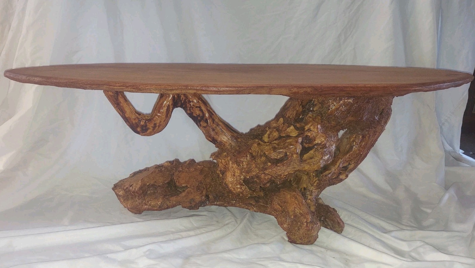 Coffee Table Solid Wood Cottagecore Bonsai Stand 36x12x12″ Natural Accent Rustic