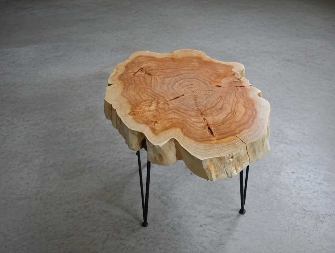 Live Edge Coffee Table Rustic Coffee Table Natural Cypress Tree