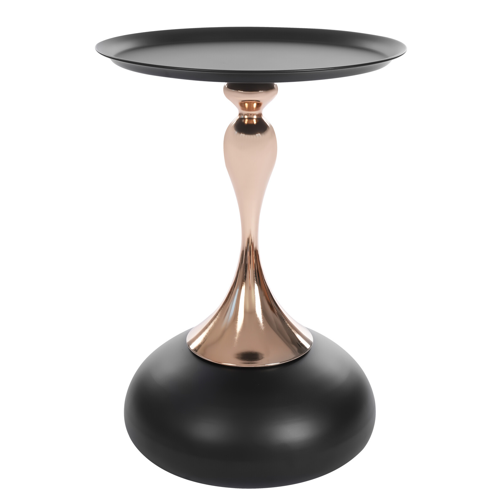 Round Side Table Metal Sofa Small End Table Drink Table for Living Room Bedroom
