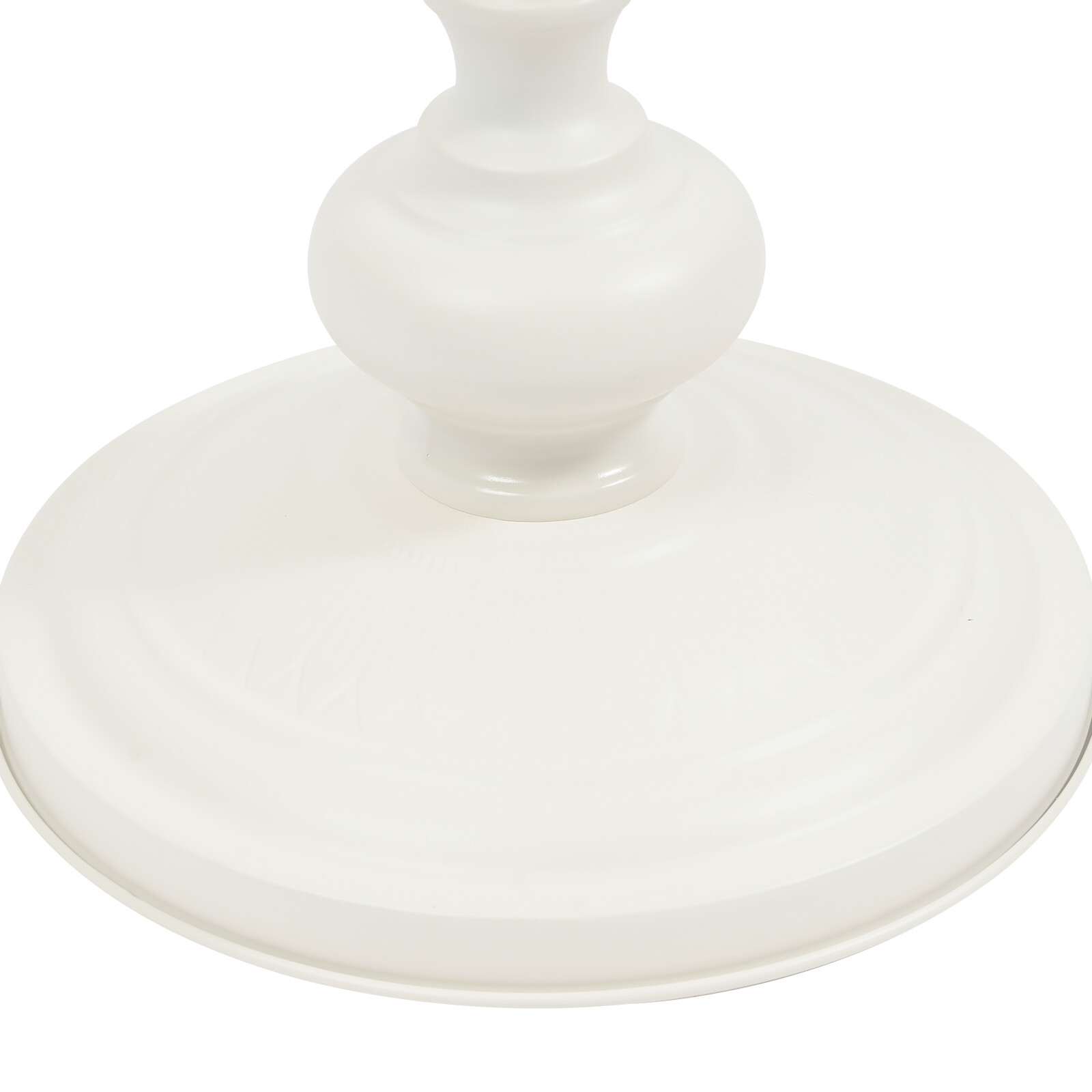 Round Side Table Retro Coffee End Table Small Accent Pedestal Table White Home