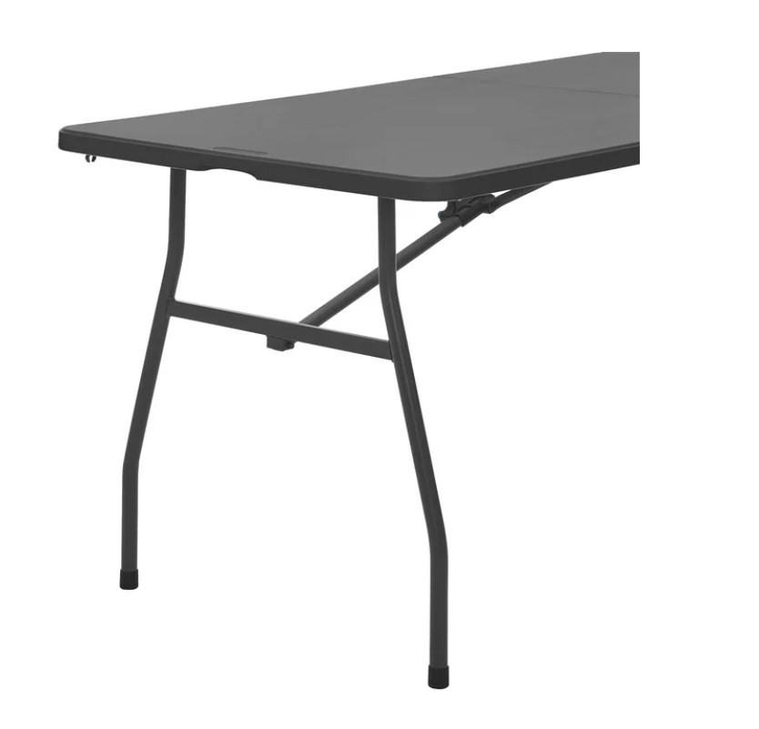 6FT Portable Folding Table – Fold-in-Half Picnic Table w/Handle, On-the-Go – NEW