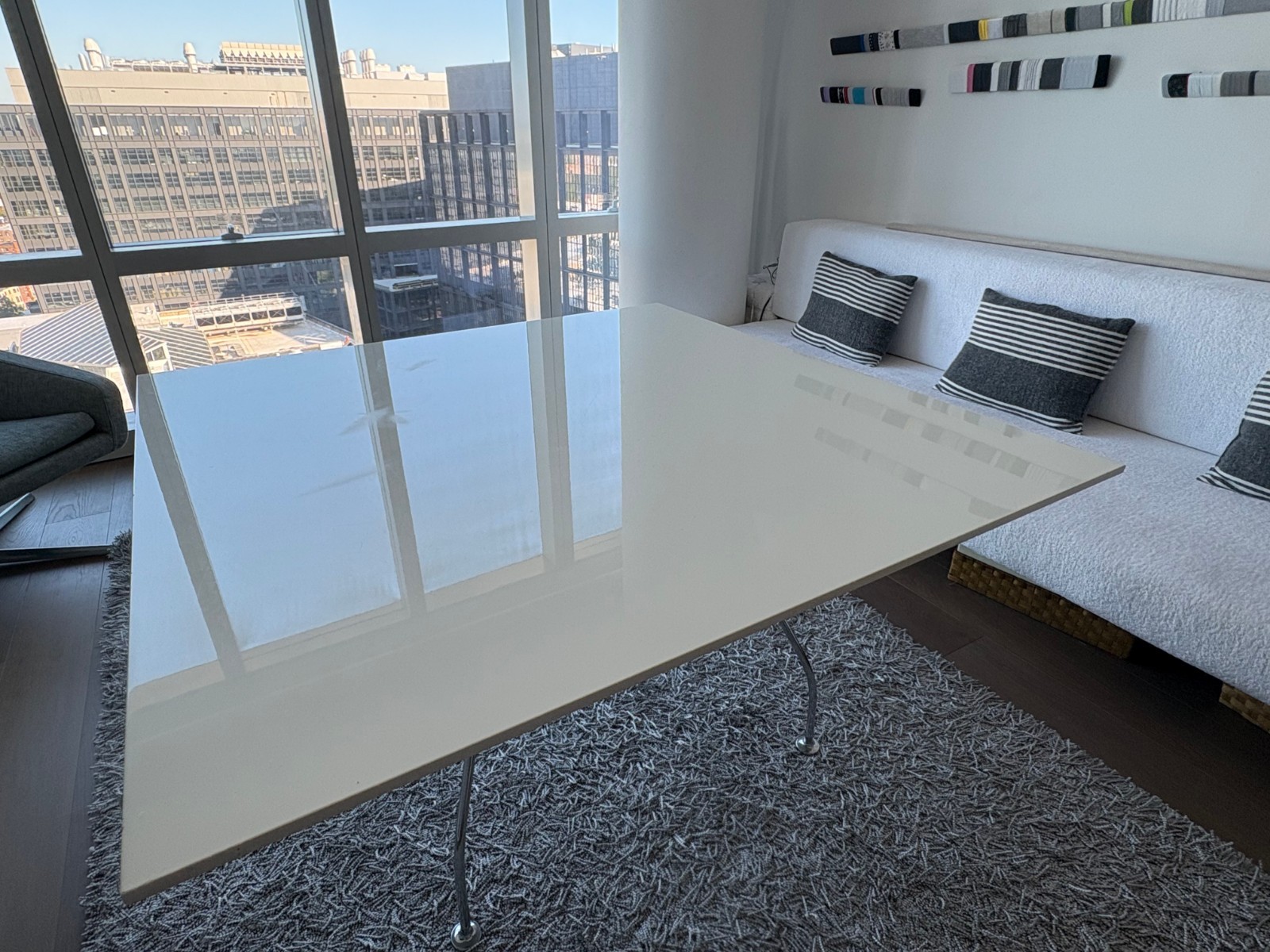 Authentic Kartell Square Glossy Table by A. Citterio