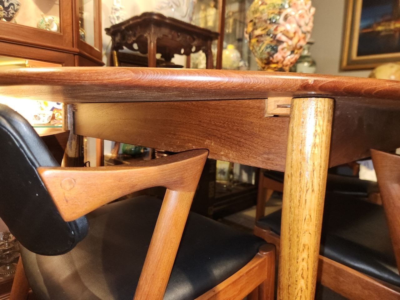 Mid Century Danish Teak Extension Dining set and 6 chairs by Kai Kristiansen