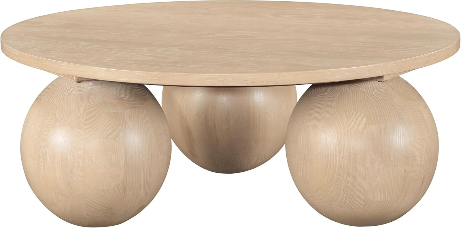 Art Deco Coffee Table – Meridian Furniture Fitch Collection, Natural Oak Finish