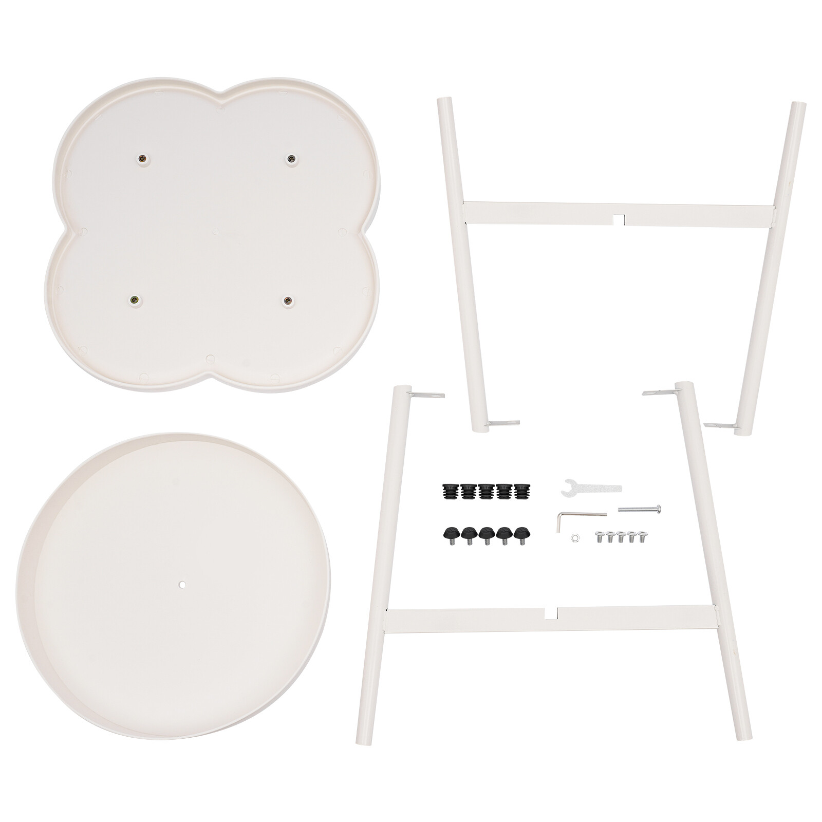 Four-leaf Clover Shape End Table Living Room Coffee Table Bedroom Snack Table