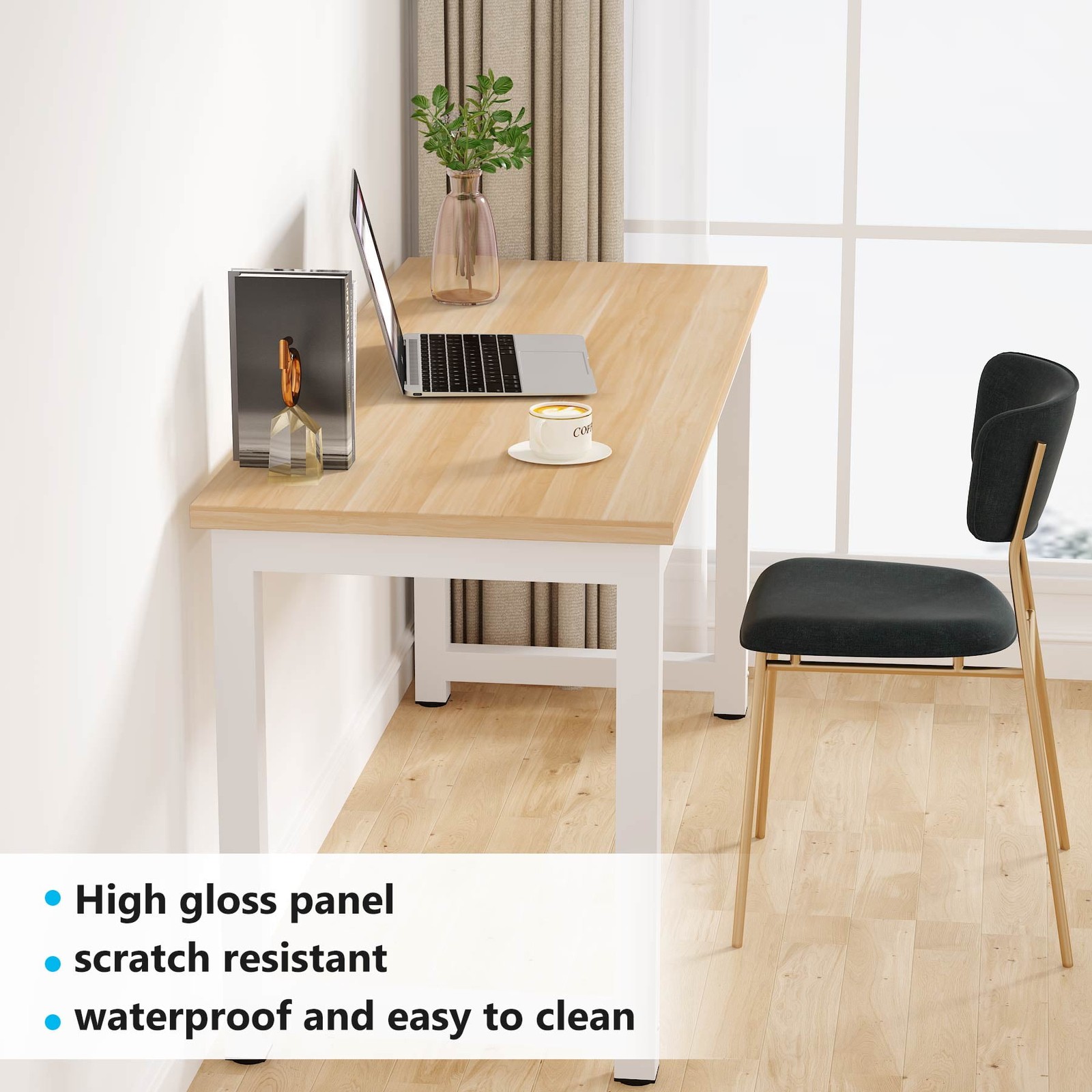 63″ Large Office Desk Computer Table Study Writing Desk Workstation for Home