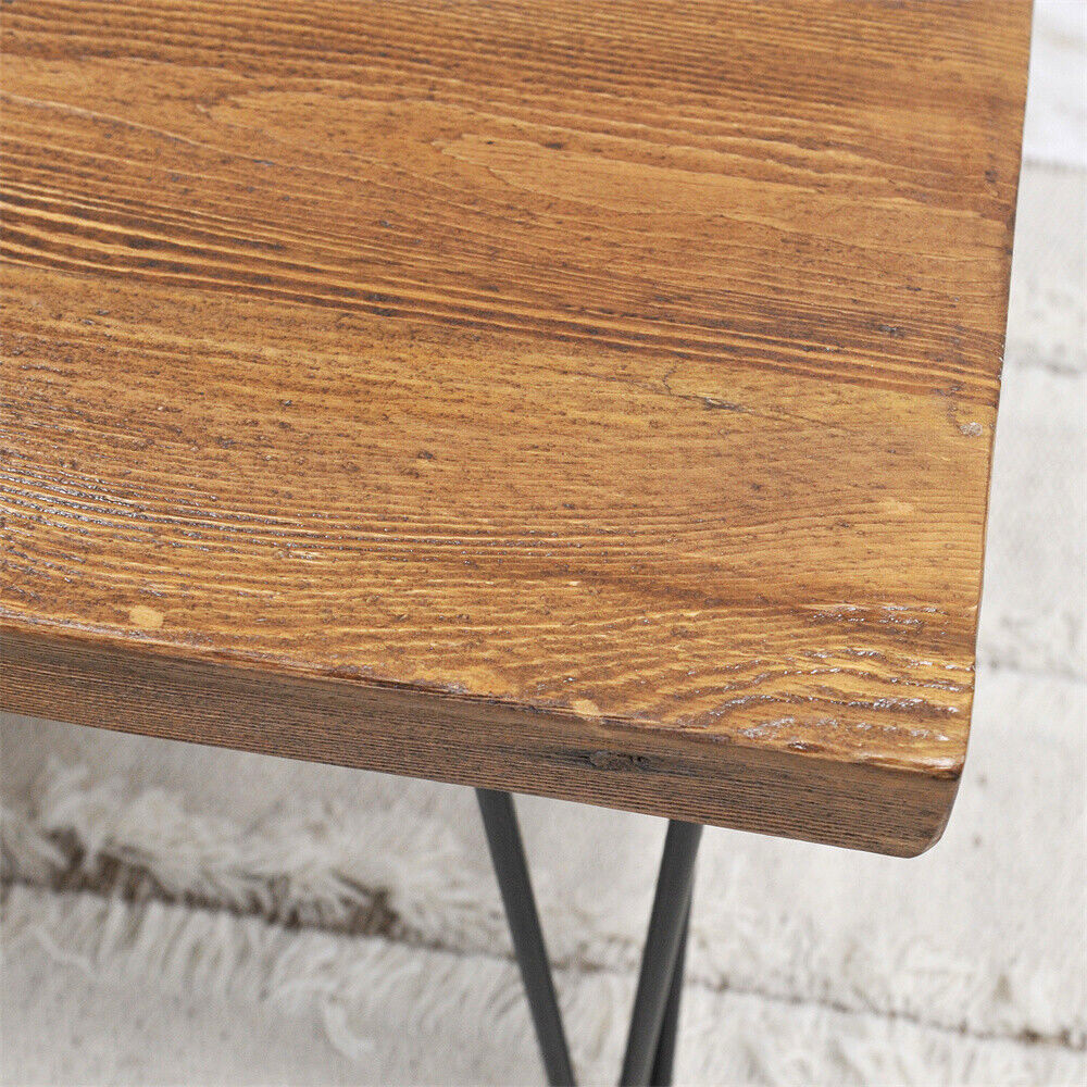 Rustic Square Old Pine Wooden Coffee Table Home Furniture for Living Room Decor