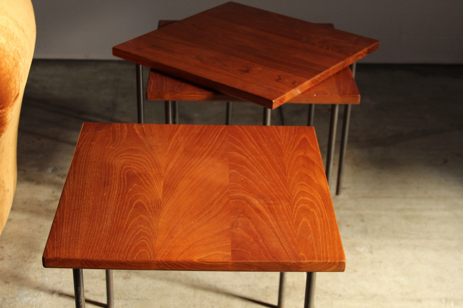 Peter Hvidt and Orla Molgaard Teak Stacking Tables, 1960s