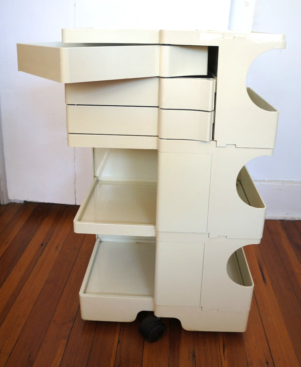 Joe Colombo 1970s Bieffeplast Iconic Original Boby Office Trolley ORGANIZER