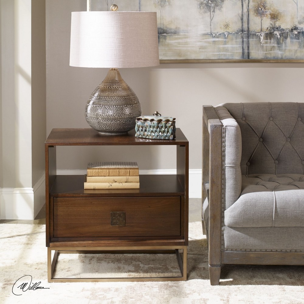 Bexley – 25 inch Side Table Accent Furniture Uttermost 25318