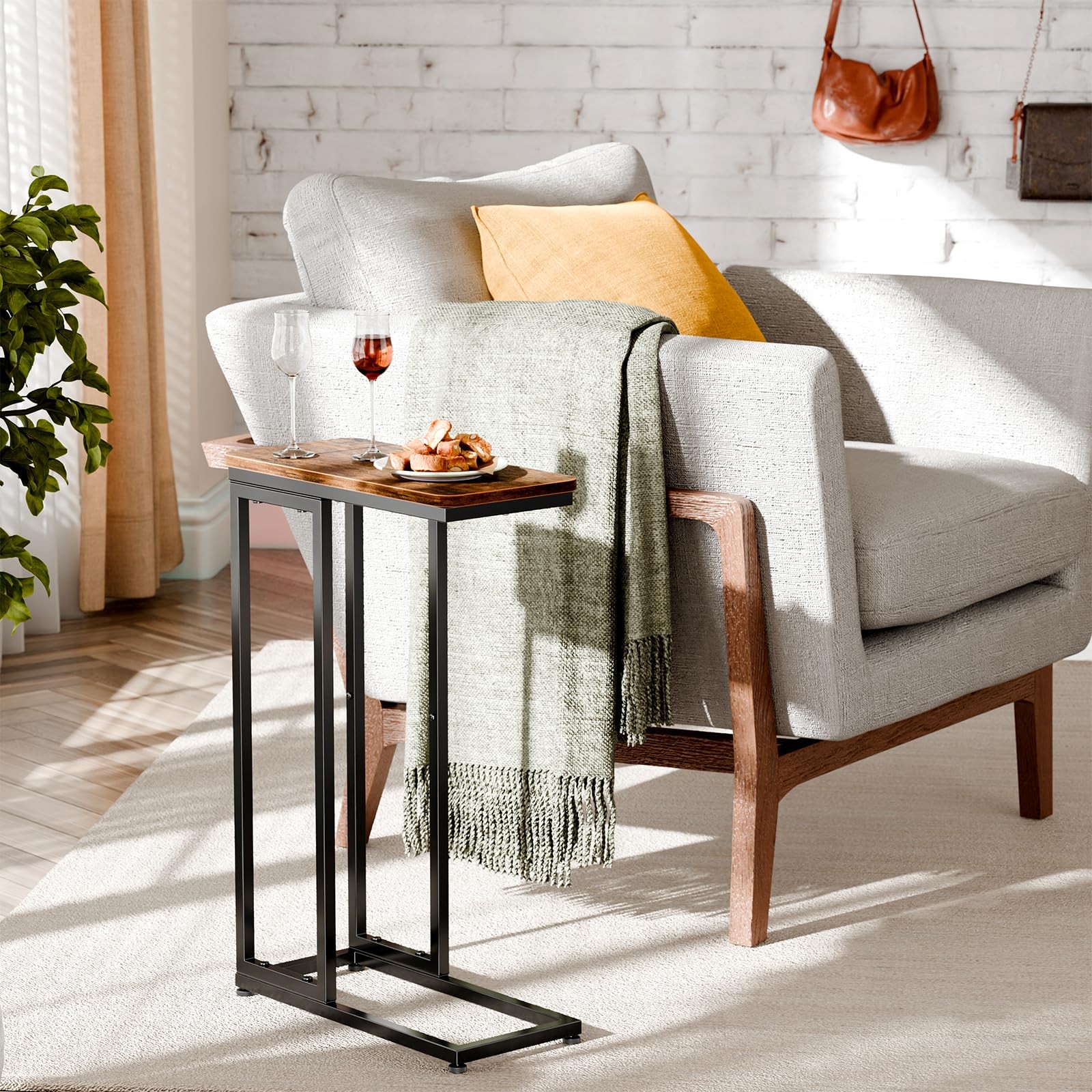 Side End C Tables Set Of 2 Home Decor For Living Room TV Tray Couch Small Spaces