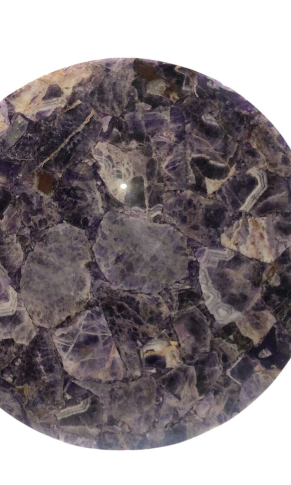 Round Coffee Table, Amethyst Table Top, Living Room Dining Table, Home Decors