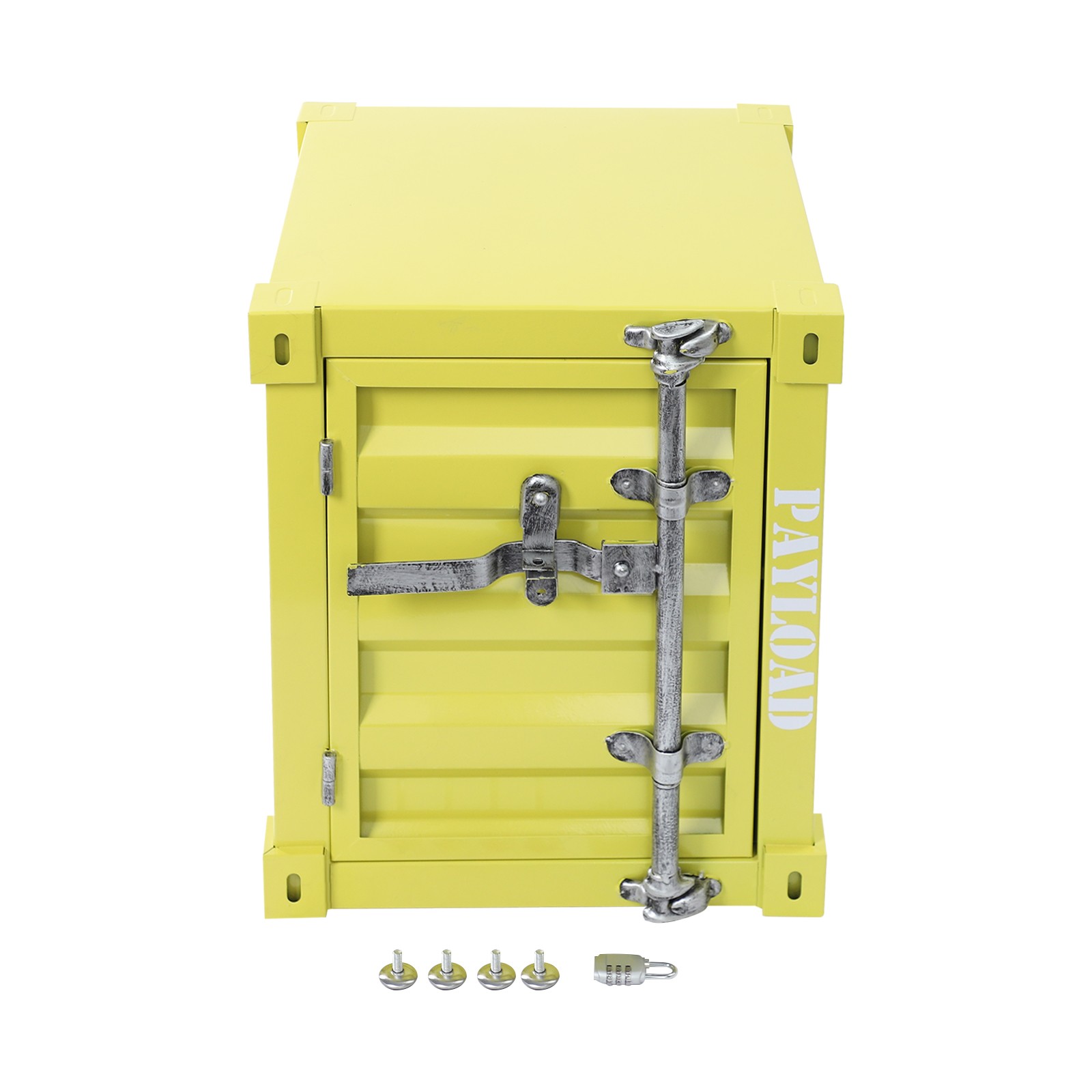Industrial Tinplate Bedside Table Container Max 90kg Side Table Container Locker