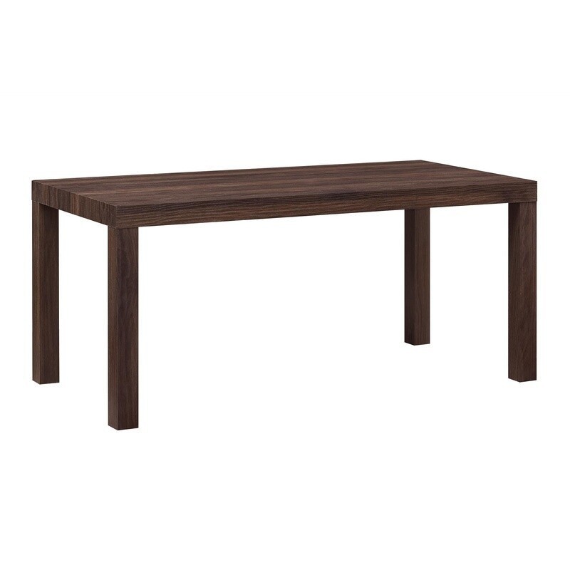 Minimalist Coffee Table Indoor Storage Sturdy PVC Hollow Core Walnut Finish New