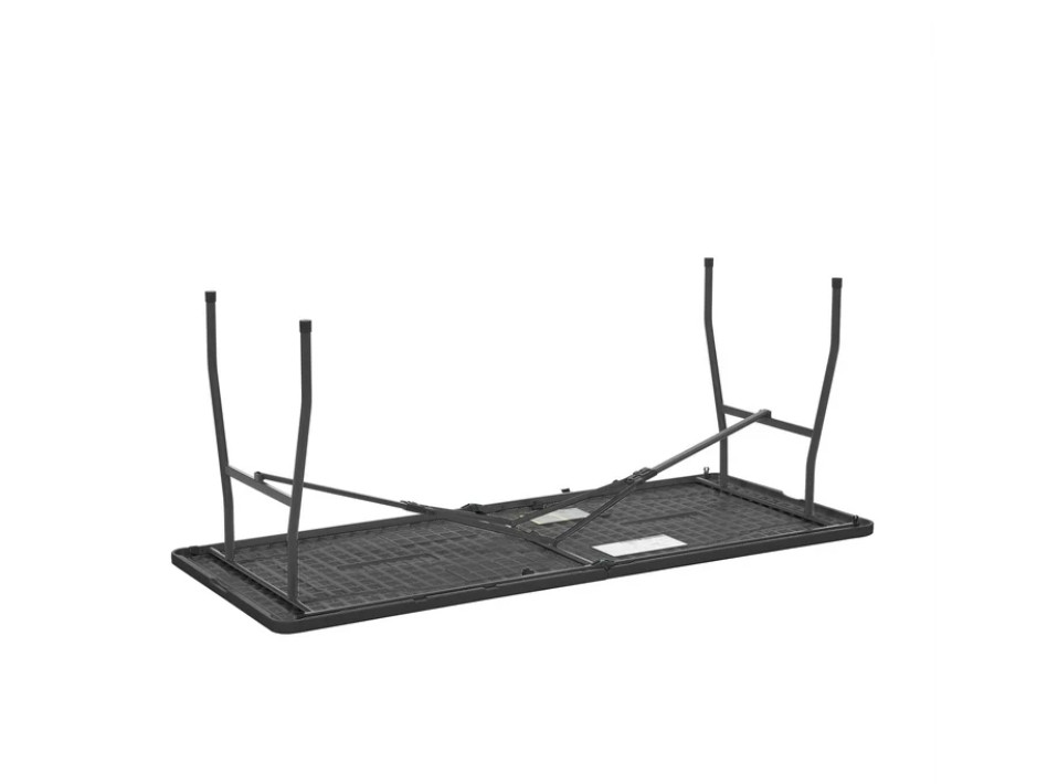 6FT Portable Folding Table – Fold-in-Half Picnic Table w/Handle, On-the-Go – NEW