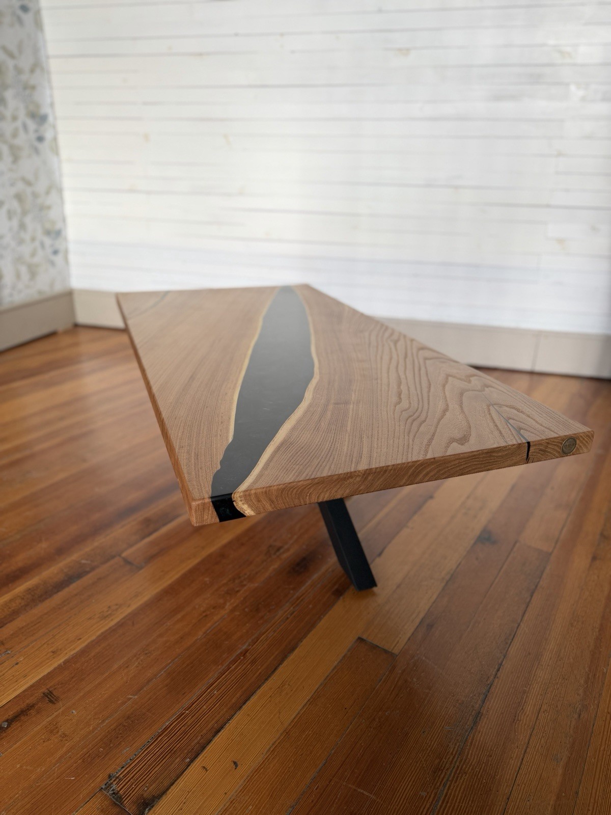 Forest Green Epoxy Elm Coffee Table Epoxy Resin Table Hand Made
