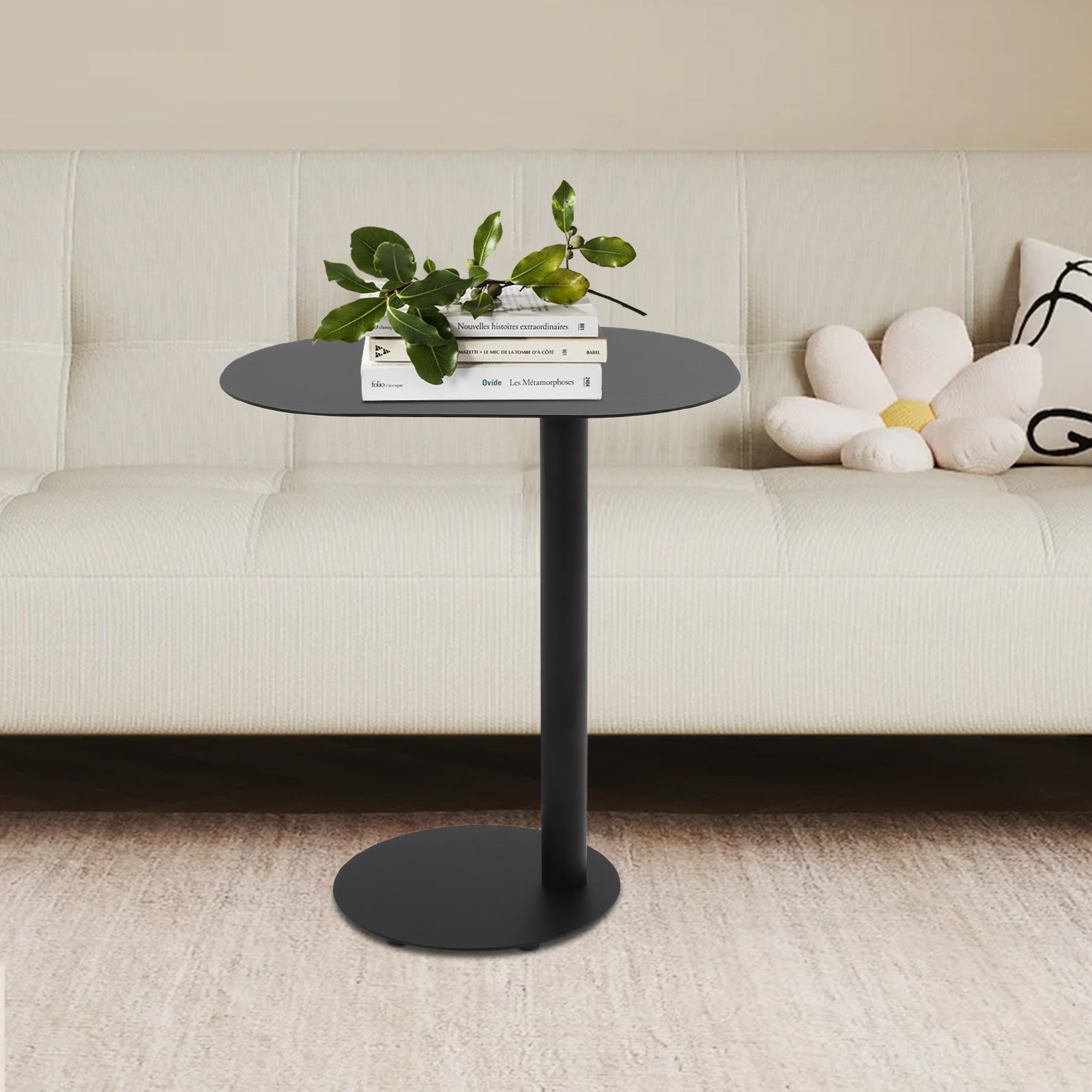 Living Room C-shaped Side Table Bedroom Iron End Table Couch Side Table