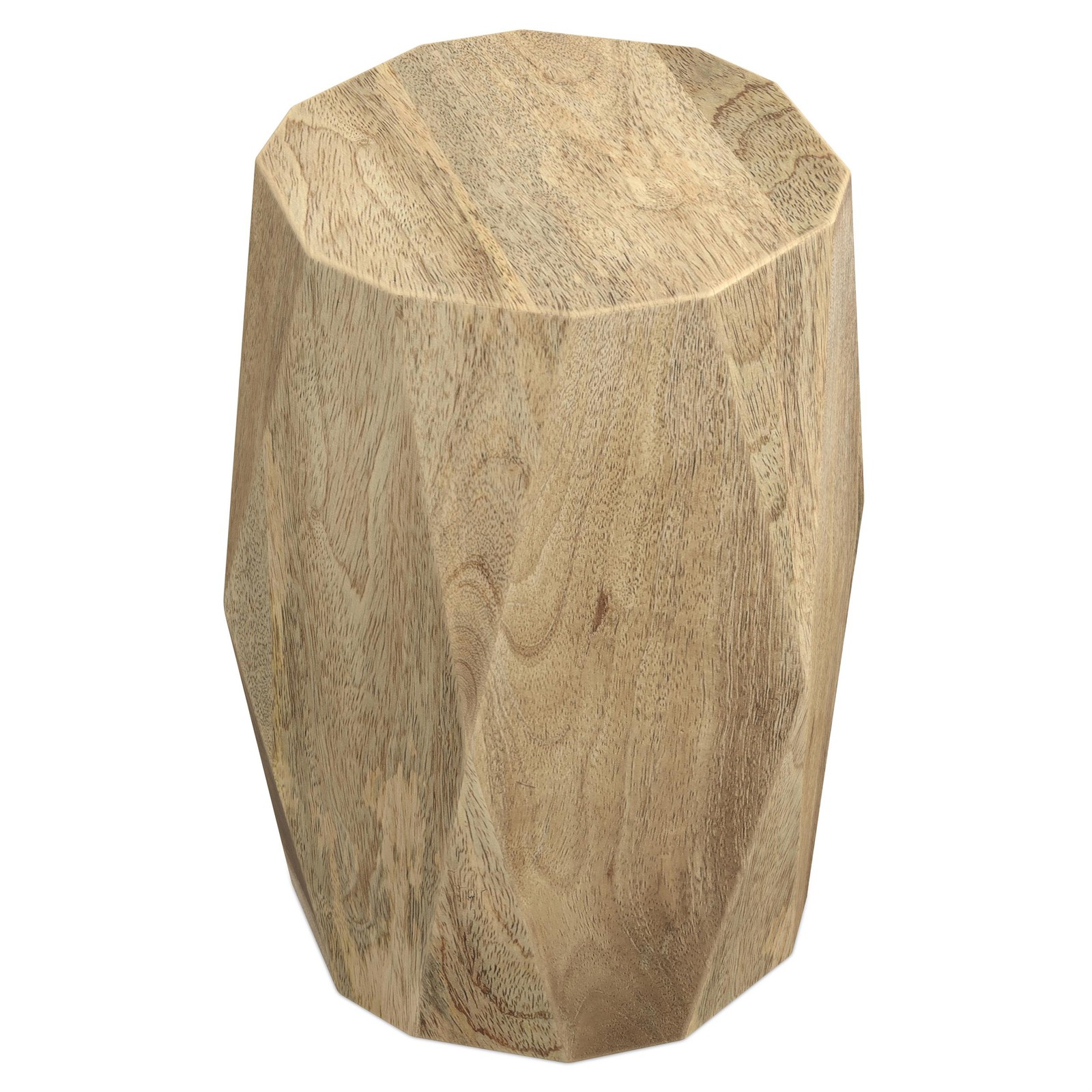 Judson 15 inch Wide Solid Mango Contemporary End Table in Natural & Assembled